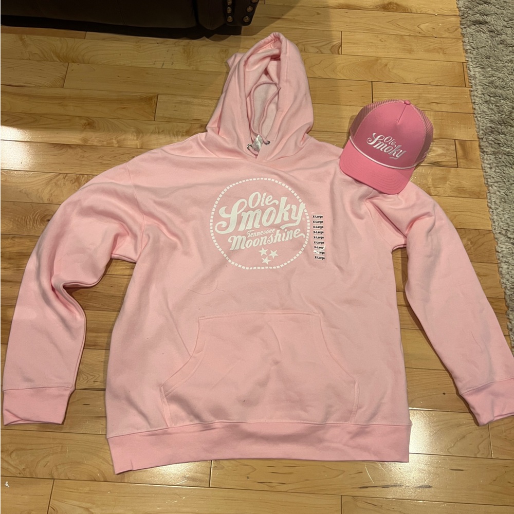 Pink Hoodie and Cap Set